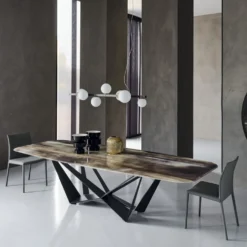 Cattelan Italia Skorpio-ruokapöytä, suorakaide