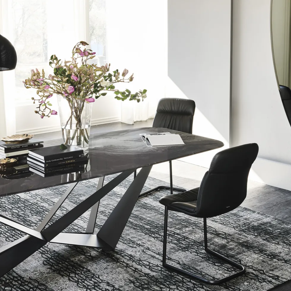 Cattelan Italia Skorpio-ruokapöytä, suorakaide