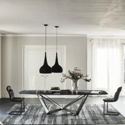 Cattelan Italia Skorpio-ruokapöytä, suorakaide