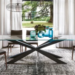 Cattelan Italia Spyder-ruokapöytä, suorakaide