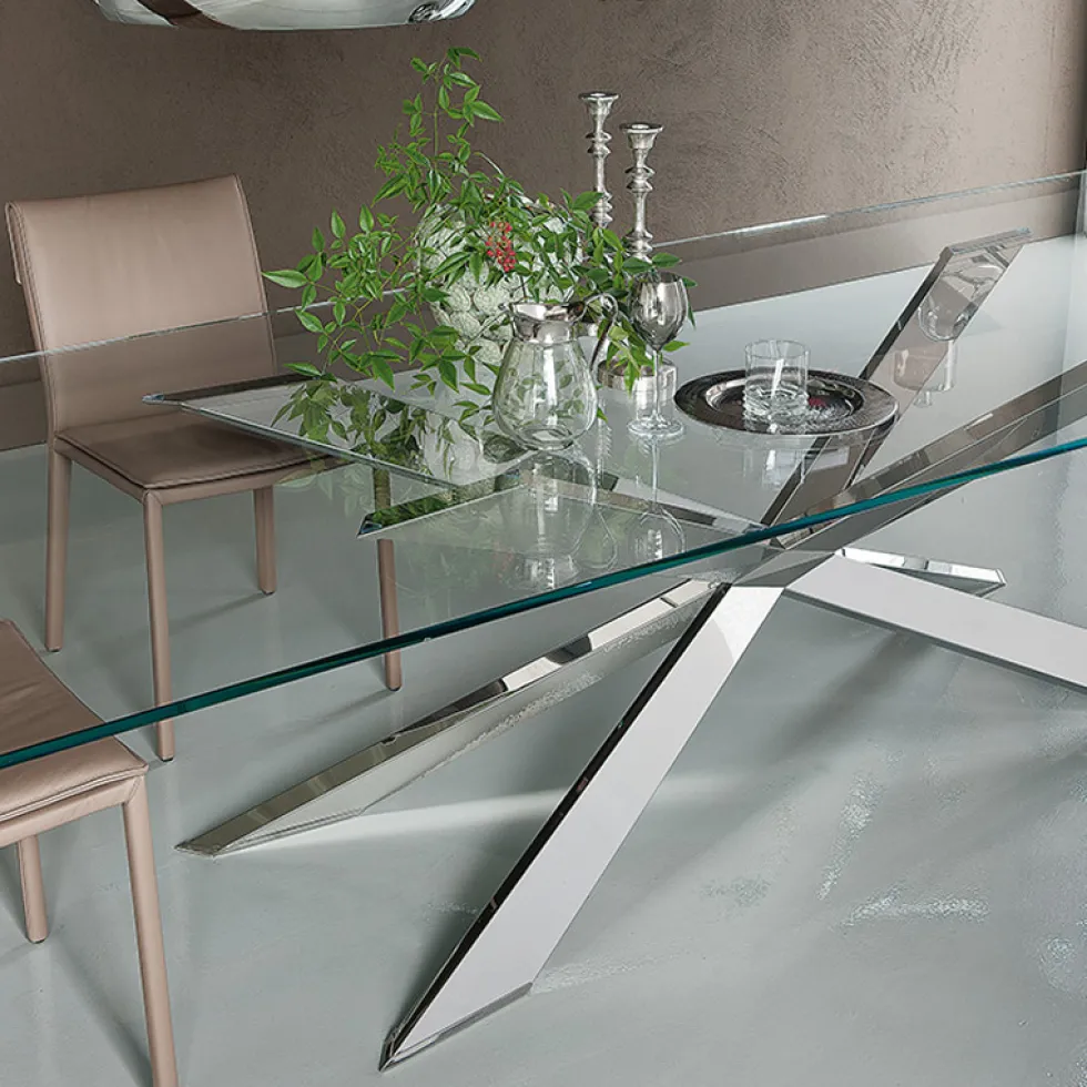 Cattelan Italia Spyder-ruokapöytä, suorakaide