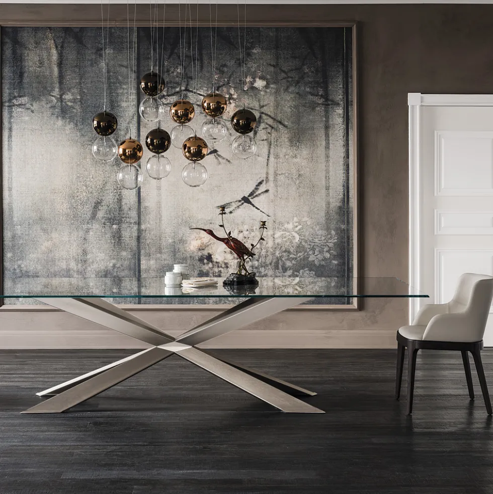 Cattelan Italia Spyder-ruokapöytä, suorakaide