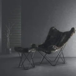 Cuero Design Mariposa-tuoli, musta