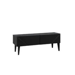 Hiipakka Vilja-tv-taso 100 x 40 cm, valkoinen / musta