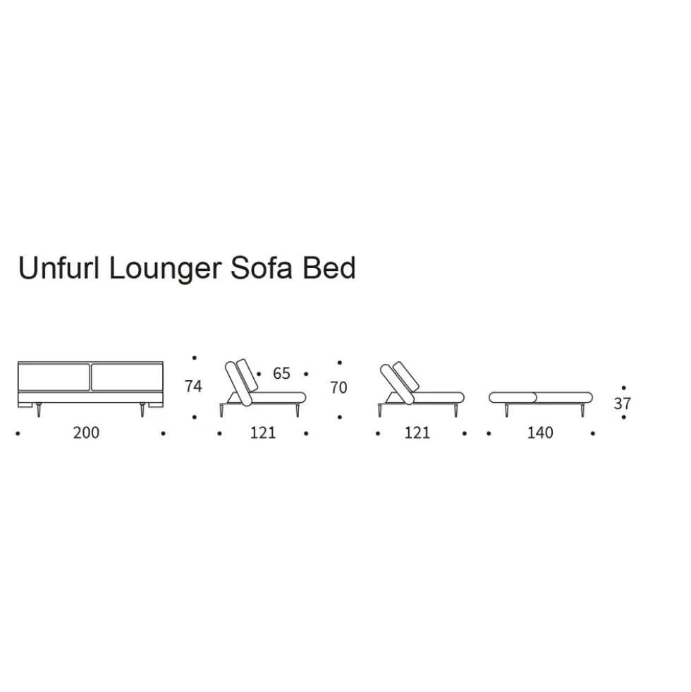 Innovation Living Unfurl Lounger -vuodesohva