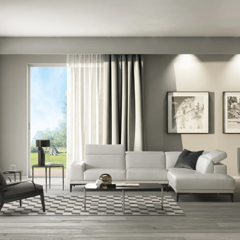 Natuzzi Borghese-kulmadivaanisohva