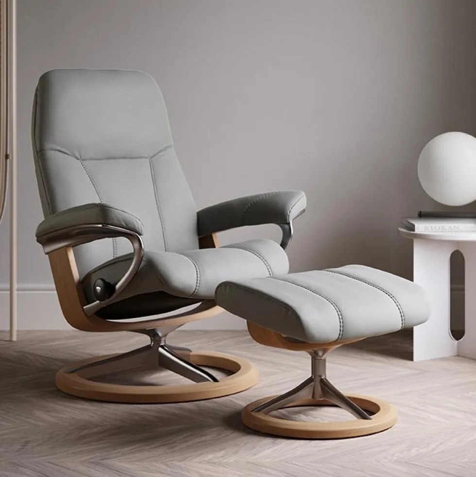 Stressless Consul M -lepotuoli + rahi