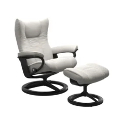 Stressless Wing-lepotuoli + rahi, valkoinen