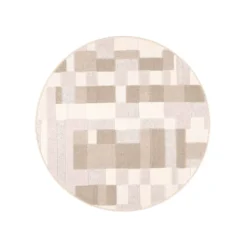 VM Carpet Domino-villamatto, pyöreä