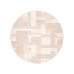 VM Carpet Domino-villamatto, pyöreä