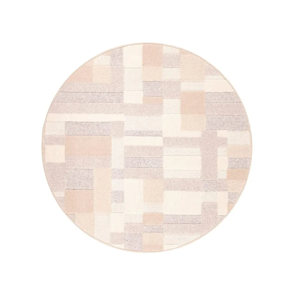 VM Carpet Domino-villamatto, pyöreä