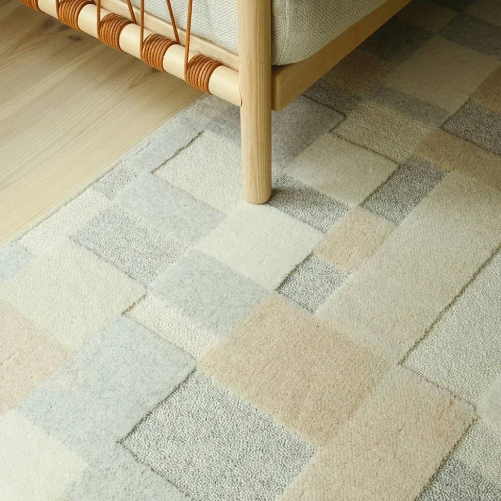 VM Carpet Domino-villamatto, pyöreä
